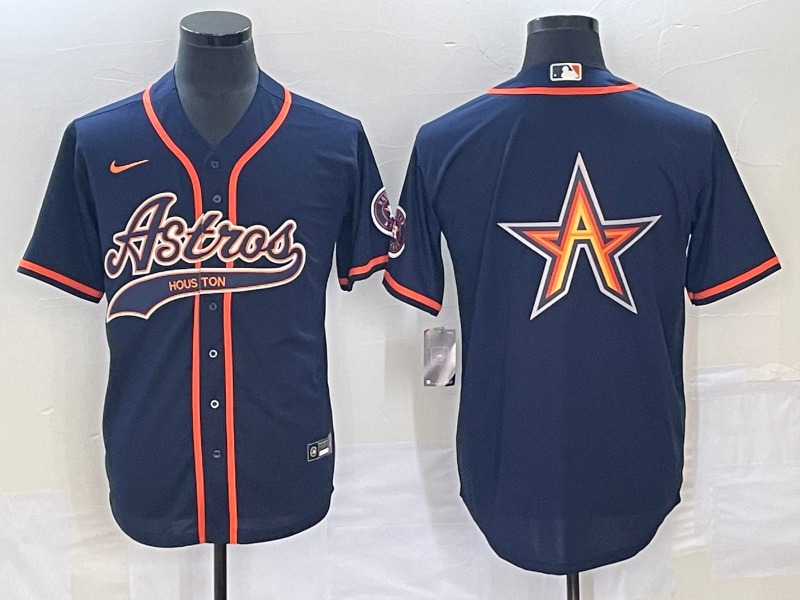 Men's Houston Astros Navy Alternate Jersey Joint Edition